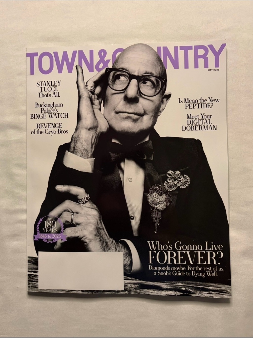 Town & Country Stanley Tucci “ That’s All “ Issue May 2026 Magazine